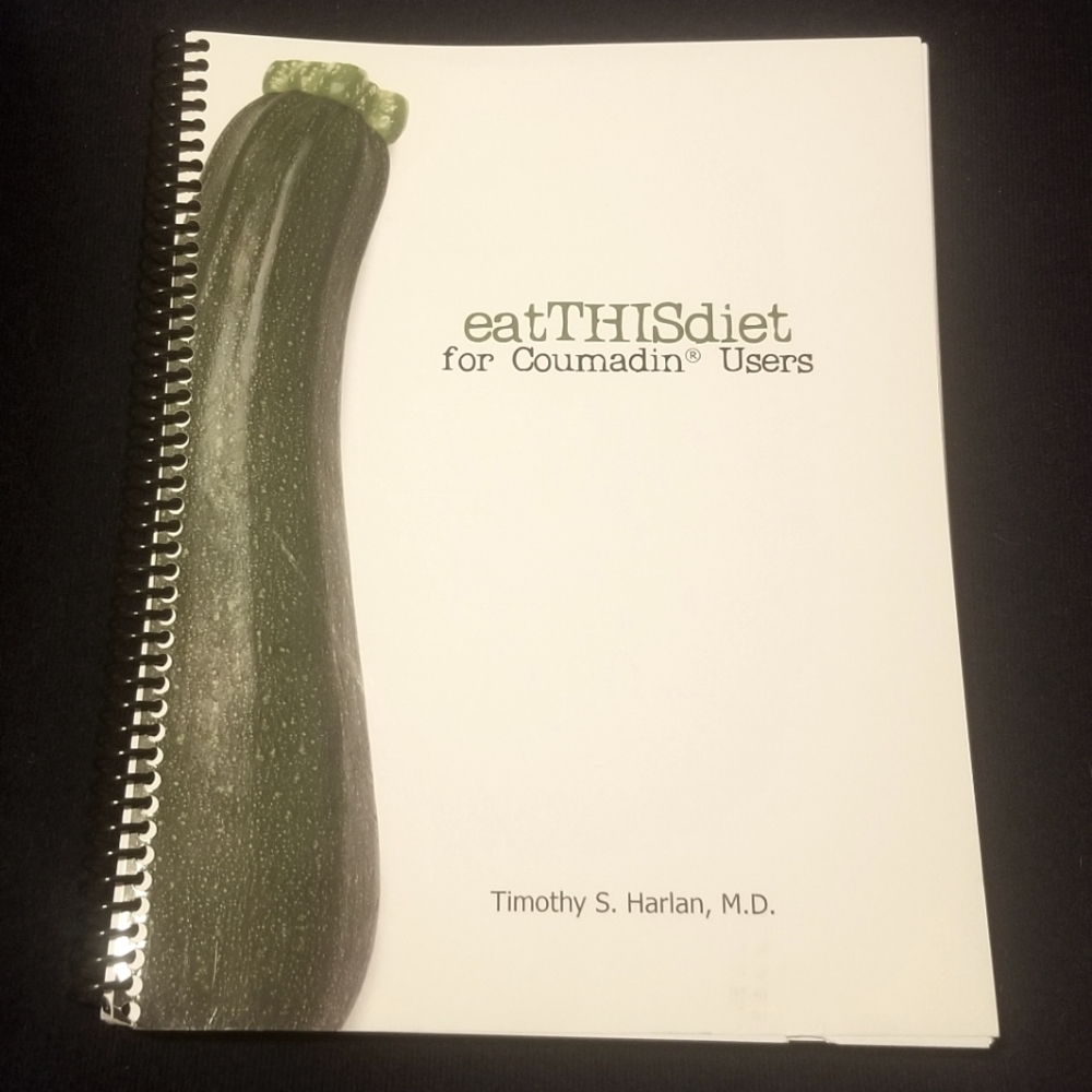 EUC Vitamin K centered healthy cookbook for Warfarin users, by Dr Harlan